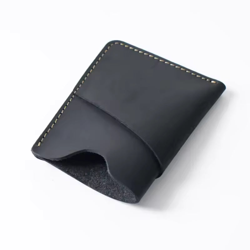 ORIGIN BLACK leather money clip wallet